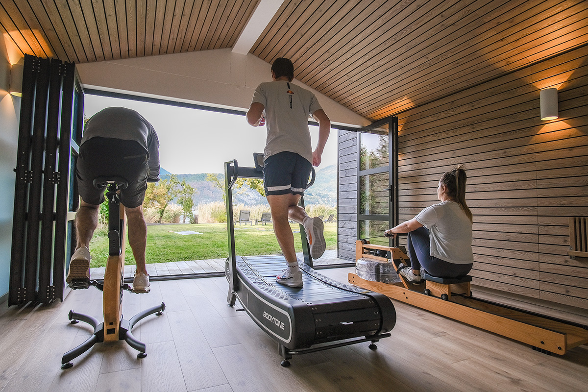 Salle de sport à la Villa Caroline