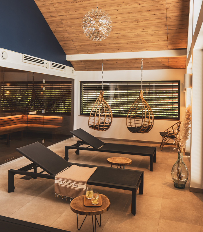 Relaxation break at the Villa Caroline